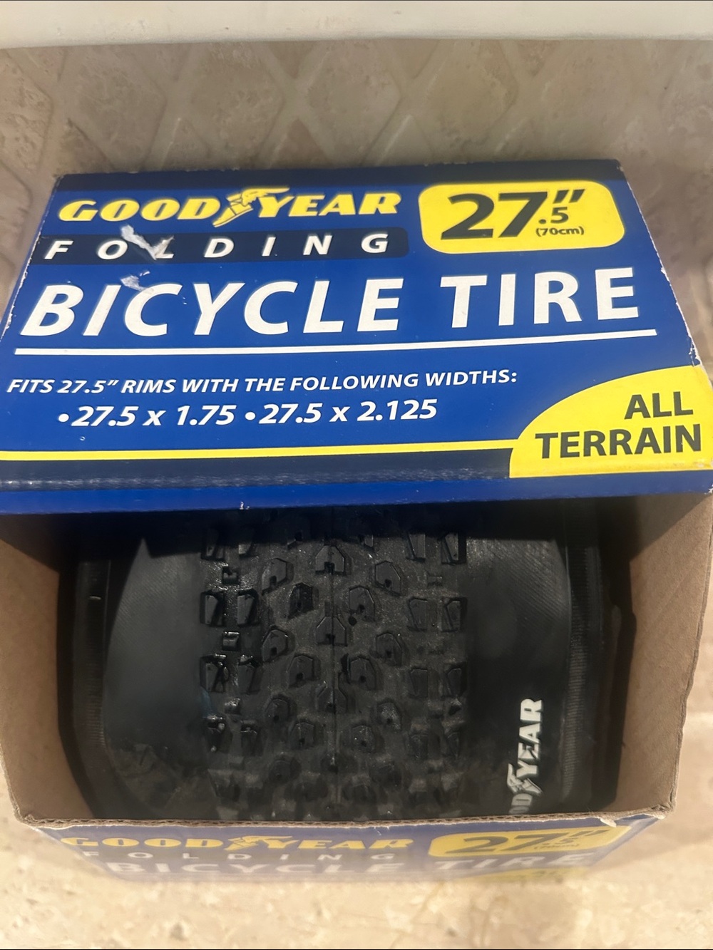 NIB Goodyear 27.5" Folding Bicycle Tire - Black